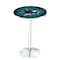 Holland Bar Stool Co 36" Chrome San Jose Sharks Pub Table L214C3628SJShar - alternate 1